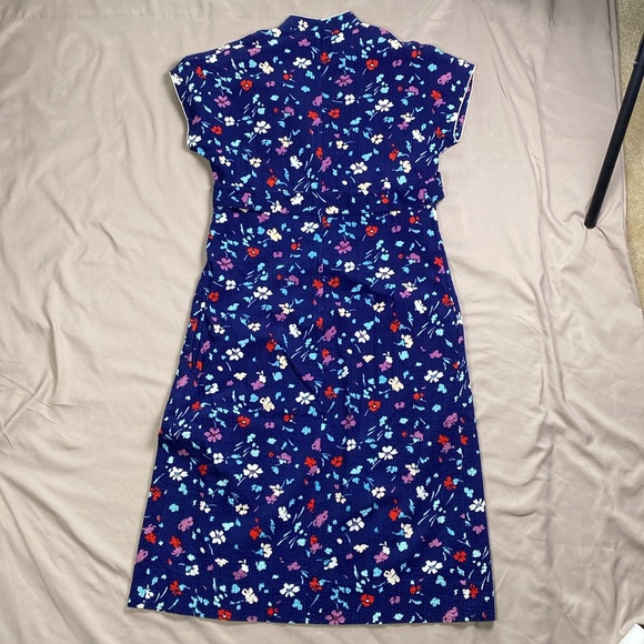 Vintage Retro Floral Shift Dress - Tanner of NC Size 12 - Picture 13 of 13